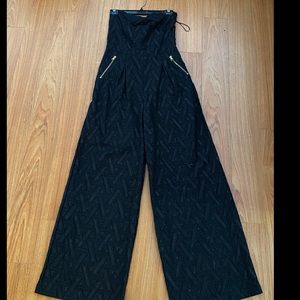 Sheer strapless Jumpsuit